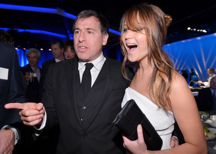 BEVERLY HILLS, CA - FEBRUARY 04: Director David O. Russell and Jennifer Lawrence attend the 85th Academy Awards Nominations Luncheon at The Beverly Hilton Hotel on February 4, 2013 in Beverly Hills, California. (Photo by Alberto E. Rodriguez/Getty Images)