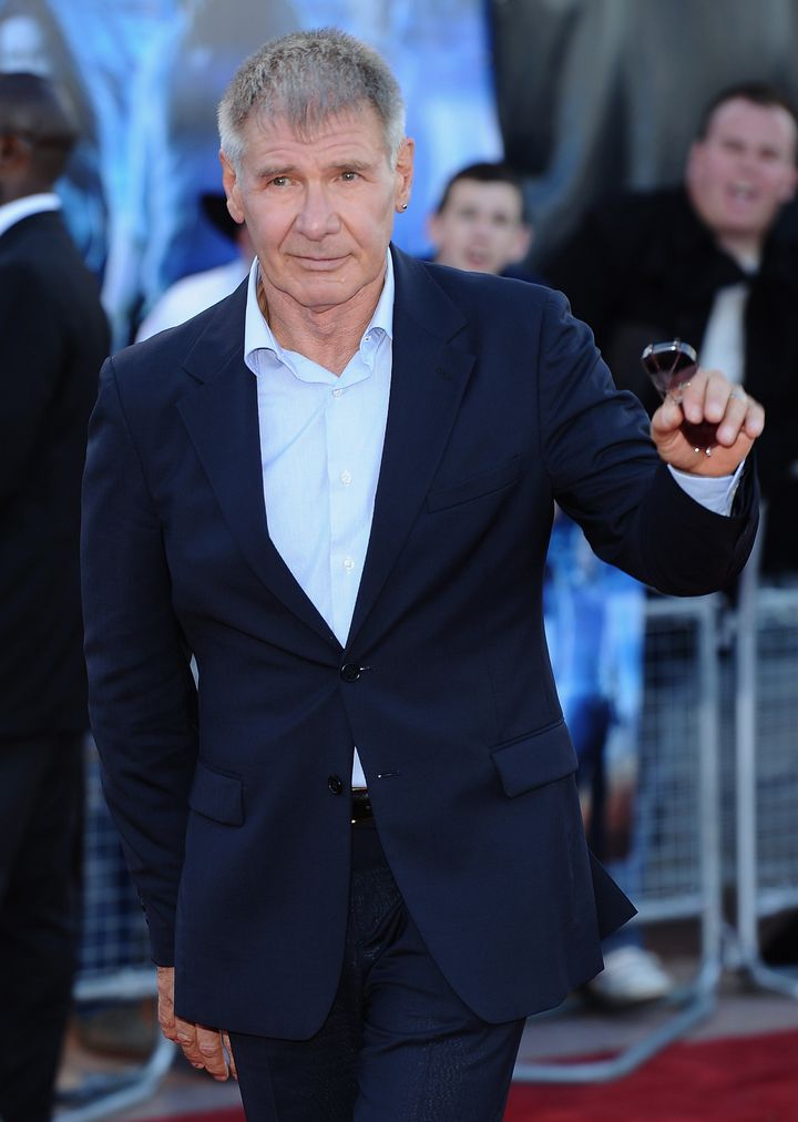 LONDON, ENGLAND - AUGUST 11: Actor Harrison Ford attends the 'Cowboys and Aliens' UK film premiere at the 02 Arena on August 11, 2011 in London, England. (Photo by Ian Gavan/Getty Images)