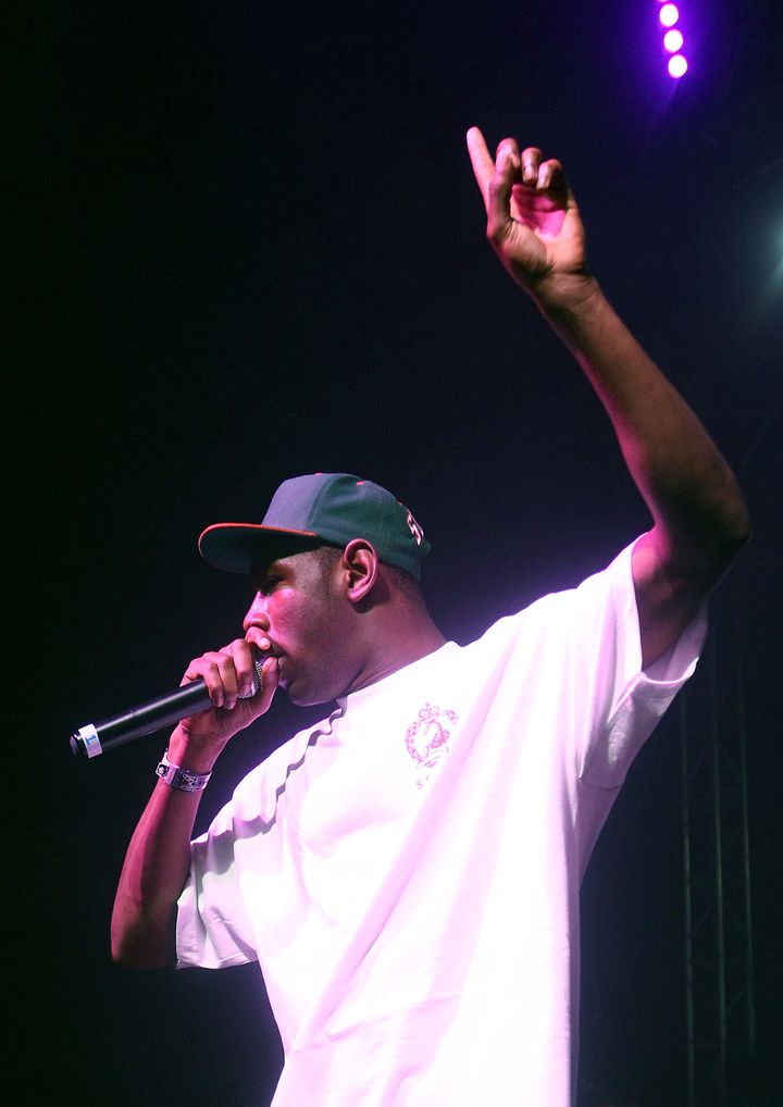 SYDNEY, AUSTRALIA - JANUARY 26: Tyler the Creator of Odd Future performs on stage at Big Day Out 2012 at the Sydney Showground on January 26, 2012 in Sydney, Australia. (Photo by Mark Metcalfe/Getty Images)