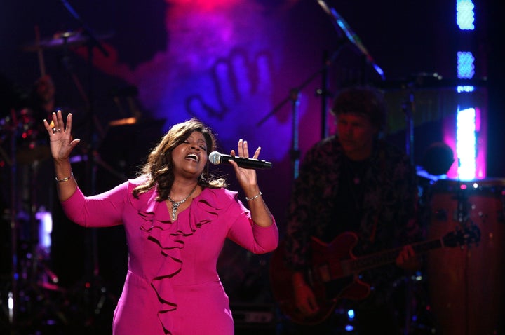 NEW YORK - JULY 18: Gloria Gaynor performs during the Mandela Day: A 46664 Celebration Concert at Radio City Music Hall on J
