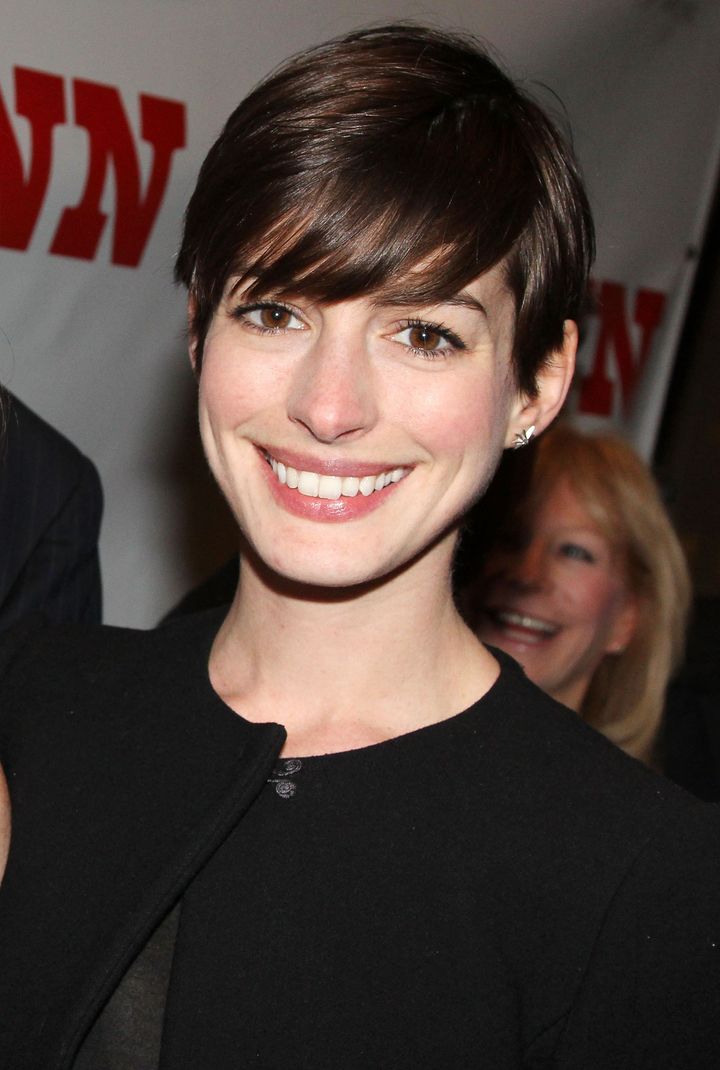 NEW YORK, NY - MARCH 07: Anne Hathaway attends the opening night of 'Ann' at Vivian Beaumont Theatre at Lincoln Center on March 7, 2013 in New York City. (Photo by Bruce Glikas/FilmMagic)