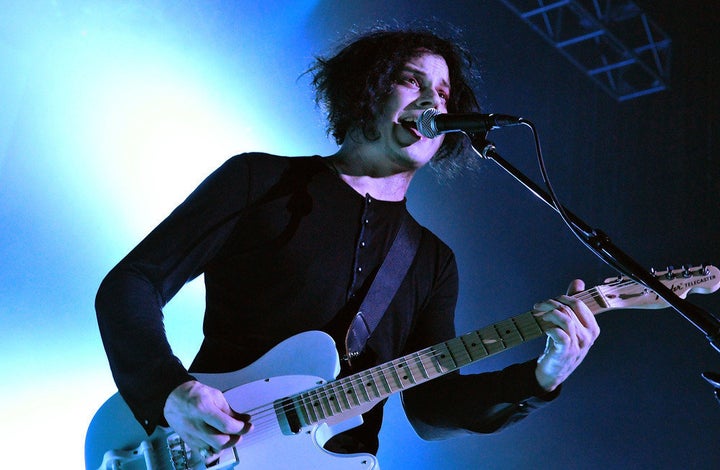 LONDON, ENGLAND - APRIL 23: Musician Jack White performs live on stage during a one-off solo concert in support of his debut