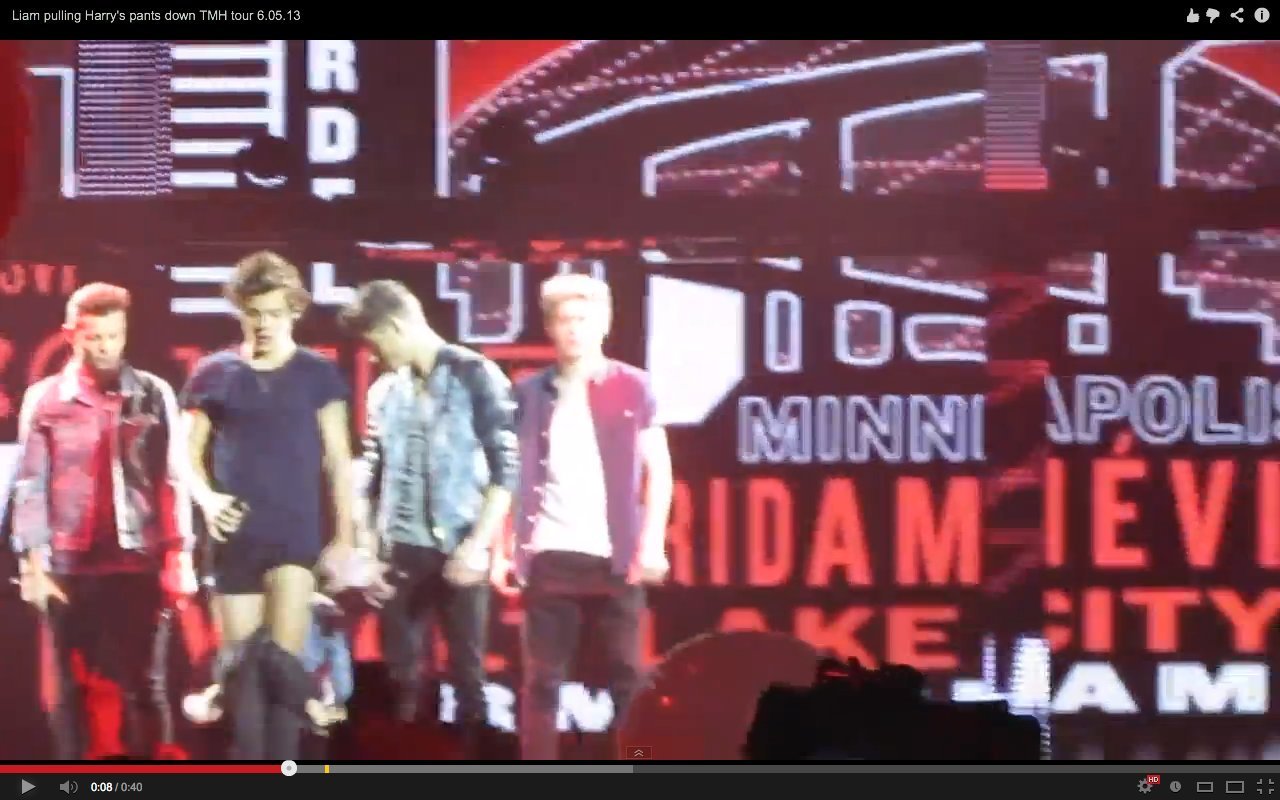 One Directions Harry Styles Pulls Down Pants In Concert  Shows Off  Somethin New  VIDEO