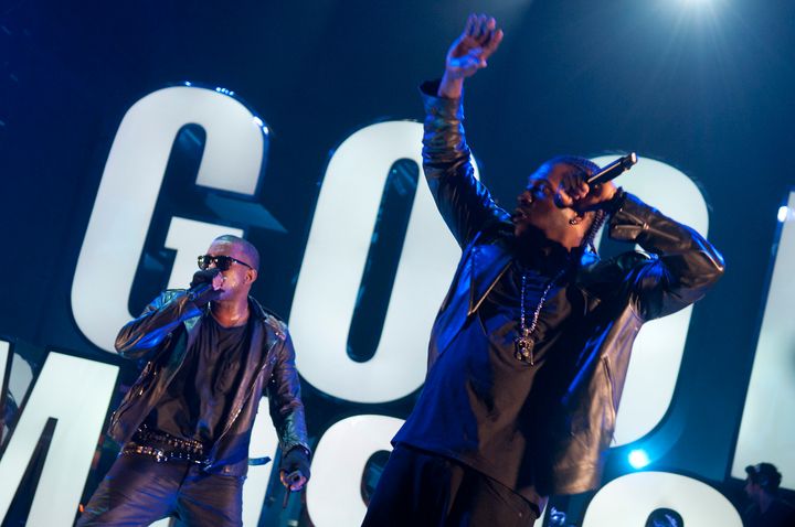AUSTIN, TX - MARCH 19: Kanye West and Pusha-T perform during VEVO Presents: G.O.O.D. Music at VEVO Power Station on March 19, 2011 in Austin, Texas. (Photo by Daniel Boczarski/Getty Images for VEVO)