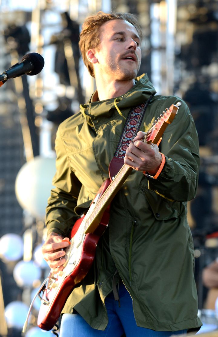 INDIO, CA - APRIL 13: John Gourley of Portugal. the Man performs as part of the 2013 Coachella Valley Music & Arts Festival at the Empire Polo Field on April 13, 2013 in Indio, California. (Photo by Tim Mosenfelder/WireImage)
