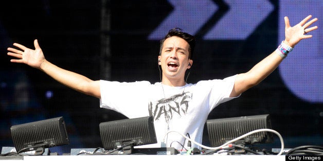 MIAMI, FL - MARCH 23: Laidback Luke performs at the Ultra Music Festival on March 23, 2013 in Miami, Florida. (Photo by Tim