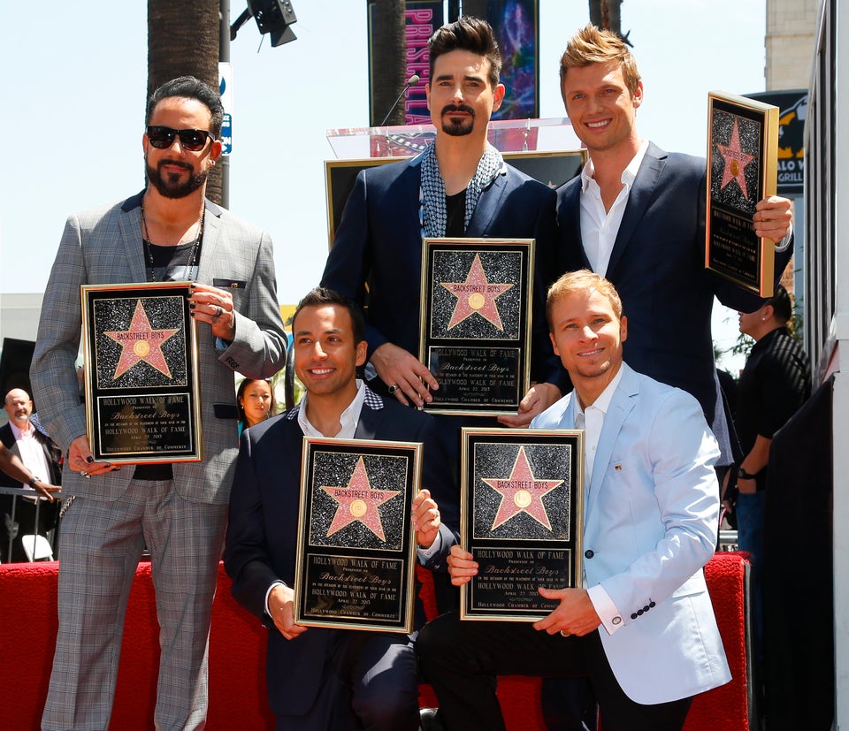 Backstreet Boys Honored On The Hollywood Walk Of Fame