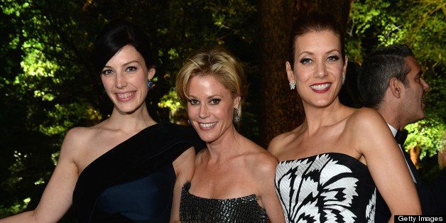WASHINGTON, DC - APRIL 27: (L-R) Jessica Pare, Julie Bowen and Kate Walsh attend the Bloomberg & Vanity Fair cocktail reception following the 2013 WHCA Dinner at the residence of the French Ambassador on April 27, 2013 in Washington, DC. (Photo by Dimitrios Kambouris/VF13/WireImage)