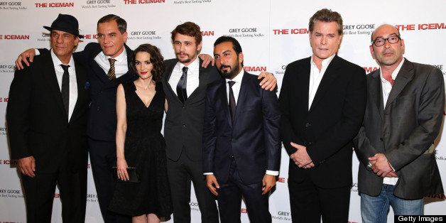NEW YORK, NY - APRIL 29: Actors Robert Davi, Michael Shannon, Winona Ryder, James Franco, Danny Abeckaser, Ray Liotta and John Ventimiglia attend the special New York screening of 'The Iceman' hosted by GREY GOOSE Vodka and Millennium Entertainment at Chelsea Clearview Cinemas on April 29, 2013 in New York City. (Photo by Neilson Barnard/Getty Images for Grey Goose)
