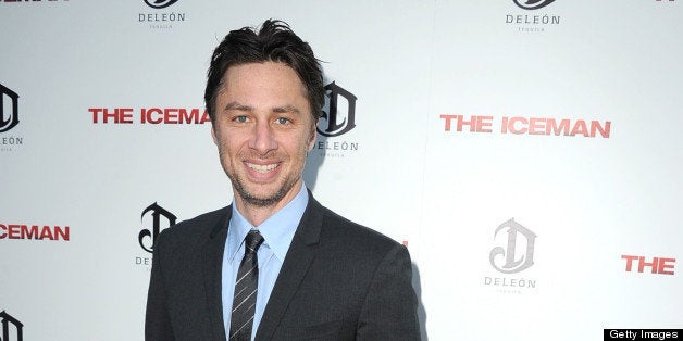 HOLLYWOOD, CA - APRIL 22: Zach Braff arrives at the 'The Iceman' - Los Angeles Premiere on April 22, 2013 in Hollywood, California. (Photo by Steve Granitz/WireImage)