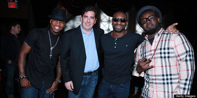 NEW YORK, NY - APRIL 30: Neyo, John Acunto, Dj Irie and T Painattend the Gig-It Launch Party at Capitale Bowery on April 30, 2013 in New York City. (Photo by Shareif Ziyadat/FilmMagic)