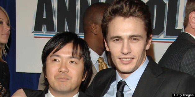 Justin Lin, director of 'Annapolis' and James Franco (Photo by L. Cohen/WireImage for Disney Pictures)