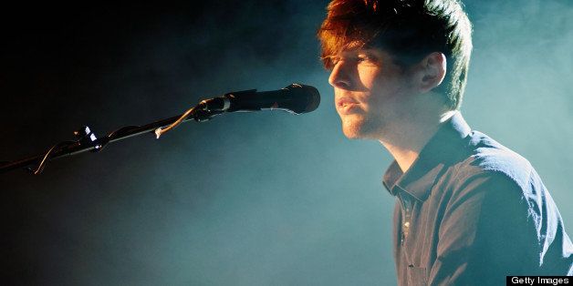 MANCHESTER, UNITED KINGDOM - APRIL 10: James Blake performs on stage on April 10, 2013 in Manchester, England. (Photo by Gary Wolstenholme/Redferns via Getty Images)
