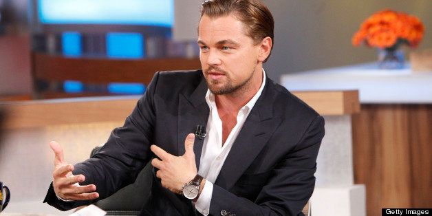 GOOD MORNING AMERICA - Leonardo DiCaprio talks about the new film, 'The Great Gatsby,' on 'Good Morning America,' 5/8/13, airing on the ABC Television Network. (Photo by Lou Rocco/ABC via Getty Images) LEONARDO DICAPRIO