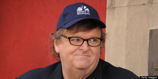 NEW YORK, NY - MAY 07: Documentary filmmaker Michael Moore attends The DCTV Cinema Groundbreaking Ceremony at DCTV on May 7, 2013 in New York City. (Photo by Jennifer Graylock/Getty Images)