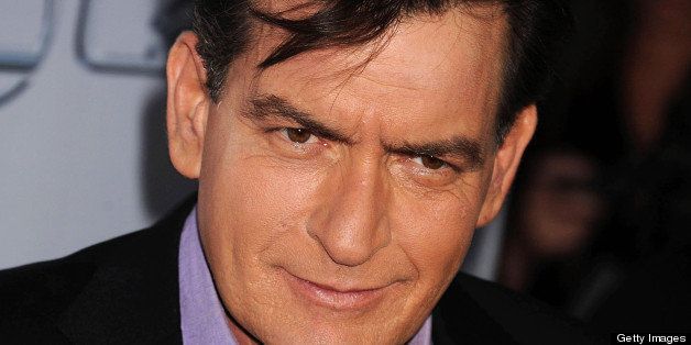 HOLLYWOOD, CA - APRIL 11: Actor Charlie Sheen arrives at the 'Scary Movie V' Los Angeles premiere atArcLight Cinemas Cinerama Dome on April 11, 2013 in Hollywood, California. (Photo by Jeffrey Mayer/WireImage)
