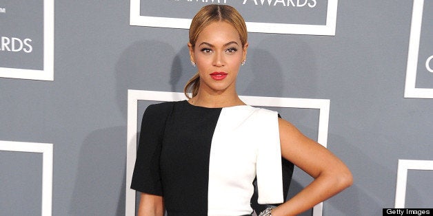 LOS ANGELES, CA - FEBRUARY 10: Beyonce arrives at the The 55th Annual GRAMMY Awards on February 10, 2013 in Los Angeles, Cal