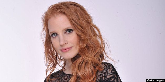 LONDON, ENGLAND - JUNE 01: (EXCLUSIVE COVERAGE. HIGHER RATES APPLY) Jessica Chastain poses for a portrait backstage at the 'Chime For Change: The Sound Of Change Live' Concert at Twickenham Stadium on June 1, 2013 in London, England. Chime For Change is a global campaign for girls' and women's empowerment founded by Gucci with a founding committee comprised of Gucci Creative Director Frida Giannini, Salma Hayek Pinault and Beyonce Knowles-Carter. (Photo by Mick Hutson/Chime For Change/Getty Images for Gucci)
