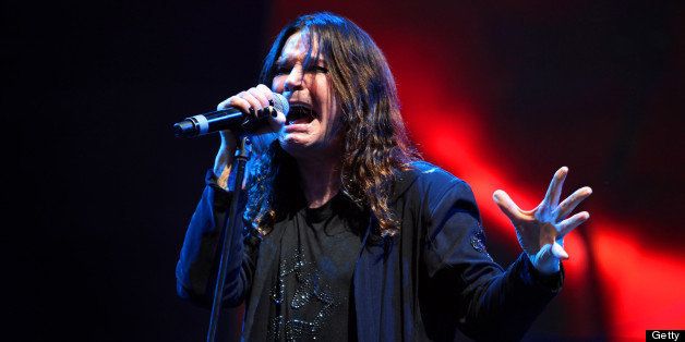CHICAGO, IL - AUGUST 03: Ozzy Osbourne of Black Sabbath performs during 2012 Lollapalooza at Grant Park on August 3, 2012 in Chicago, Illinois. (Photo by Barry Brecheisen/WireImage)