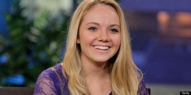 THE TONIGHT SHOW WITH JAY LENO -- Episode 4482 -- Pictured: The Voice Winner Danielle Bradbery during an interview on June 19, 2013 -- (Photo by: Paul Drinkwater/NBC/NBCU Photo Bank via Getty Images)