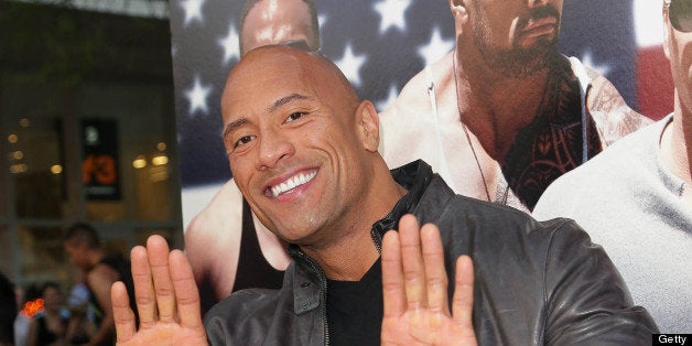 MIAMI BEACH, FL - APRIL 11: Dwayne 'The Rock' Johnson attends the 'Pain and Gain' Premiere on April 11, 2013 in Miami Beach, Florida. (Photo by Troy Rizzo/FilmMagic)