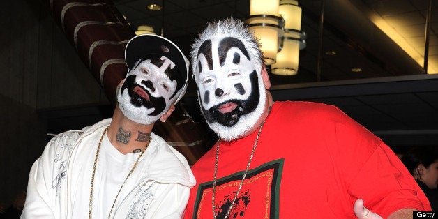 Members of the Insane Clown Posse attend The Cinema Society & Acura screening of 'Thor' at the AMC Loews 19th Street East 6 t