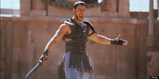 UNITED STATES - MAY 01: Film 'Gladiator' In United States In May 2000-Russell Crowe. (Photo by Karine WEINBERGER/Gamma-Rapho via Getty Images)