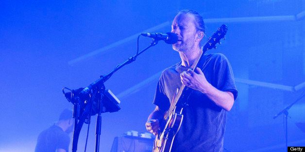 MUNICH, GERMANY - JULY 10: Thom Yorke of Atoms For Peace performs at Zenith on July 10, 2013 in Munich, Germany. (Photo by Stefan M. Prager/Redferns via Getty Images)