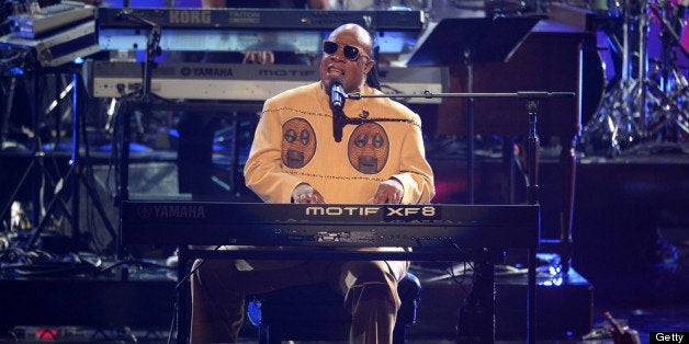 LOS ANGELES, CA - JUNE 30: Recording artist Stevie Wonder performs onstage during the 2013 BET Awards at Nokia Theatre L.A. Live on June 30, 2013 in Los Angeles, California. (Photo by Mark Davis/Getty Images for BET)