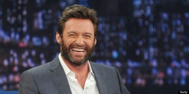 NEW YORK, NY - JULY 24: Hugh Jackman visits 'Late Night With Jimmy Fallon' at Rockefeller Center on July 24, 2013 in New York City. (Photo by Jamie McCarthy/Getty Images)