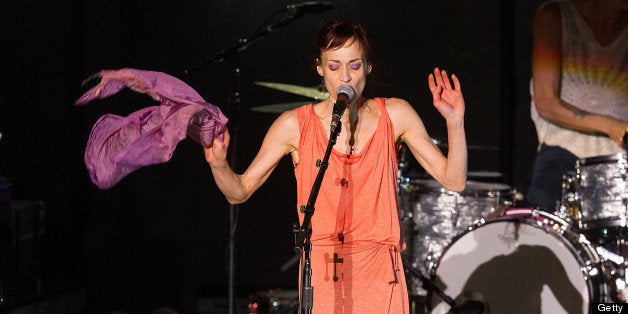 LOS ANGELES, CA - SEPTEMBER 14: Fiona Apple performs on stage at The Greek Theatre on September 14, 2012 in Los Angeles, California. (Photo by Paul A. Hebert/WireImage)