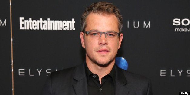 NEW YORK, NY - JULY 30: Actor Matt Damon attends 'Elysium' New York screening at Sunshine Landmark on July 30, 2013 in New York City. (Photo by Neilson Barnard/Getty Images)