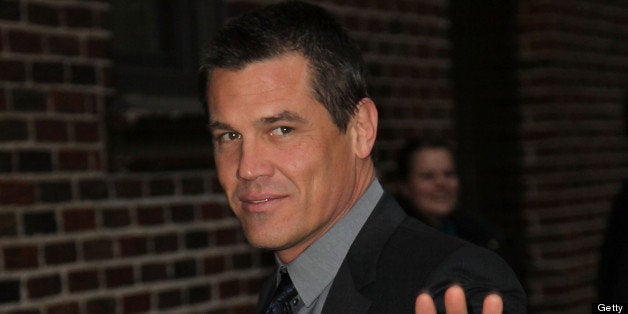 NEW YORK, NY - JANUARY 09: Actor Josh Brolin arrives to 'Late Show with David Letterman' at Ed Sullivan Theater on January 9