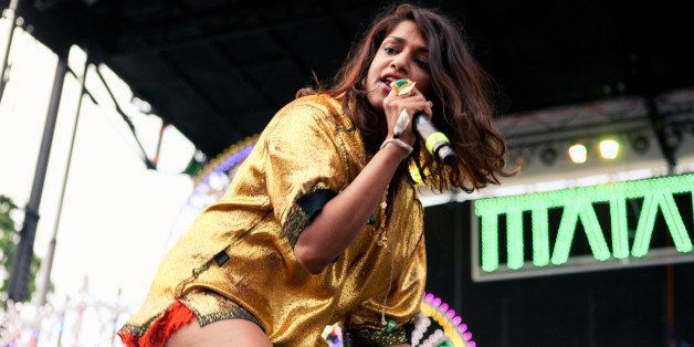 CHICAGO, IL - JULY 21: M.I.A. performs onstage during the 2013 Pitchfork Music Festival at Union Park on July 21, 2013 in Chicago, Illinois. (Photo by Roger Kisby/Getty Images)