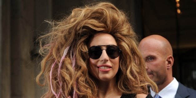 LONDON, UNITED KINGDOM - AUGUST 30: Lady Gaga pictured leaving her hotel on August 30, 2013 in London, England. (Photo by SAV/FilmMagic)