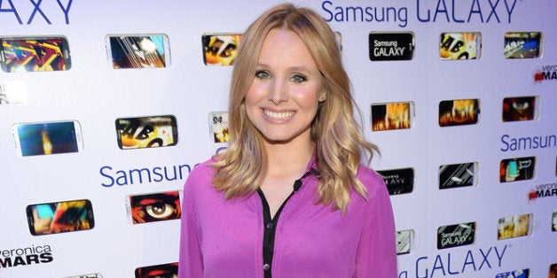 SAN DIEGO, CA - JULY 19: Actress Kristen Bell attends the after party for Veronica Mars at The Samsung Galaxy Experience on