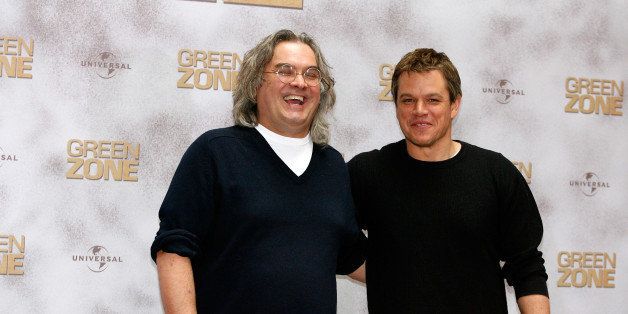 BERLIN - MARCH 03: Director Paul Greengrass and actor Matt Damon attend the 'Green Zone' Photocall in Hotel Adlon on March 03, 2010 in Berlin, Germany. (Photo by Peter Bass/FilmMagic)