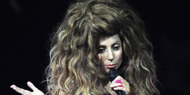LONDON, ENGLAND - SEPTEMBER 01: Lady GaGa opens iTunes Festival at The Roundhouse on September 1, 2013 in London, England. (Photo by Dave J Hogan/Getty Images)