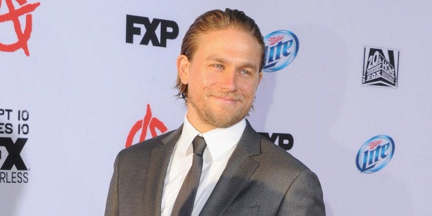 HOLLYWOOD, CA - SEPTEMBER 07: Actor Charlie Hunnam arrives at FX's 'Sons Of Anarchy' Season 6 Premiere Screening at Dolby Th