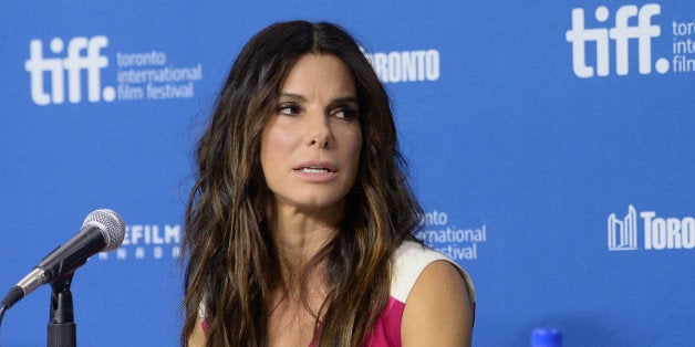 TORONTO, ON - SEPTEMBER 09: Actress Sandra Bullock speaks onstage at 'Gravity' Press Conference during the 2013 Toronto International Film Festival at TIFF Bell Lightbox on September 9, 2013 in Toronto, Canada. (Photo by Jason Merritt/Getty Images)