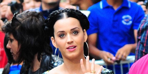 NEW YORK, NY - SEPTEMBER 06: Singer Katy Perry is seen outside 'Good Morning America' on September 6, 2013 in New York City. (Photo by Raymond Hall/FilmMagic)