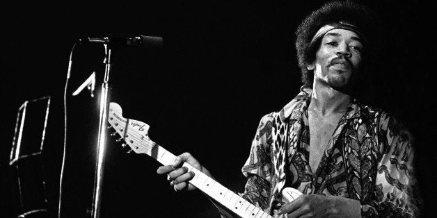 DENMARK - SEPTEMBER 03: Photo of Jimi Hendrix 10; Jimi Hendrix KB-Hallen Copenhagen September 3 1970 (Photo by Jan Persson/