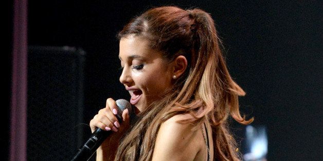 LOS ANGELES, CA - SEPTEMBER 09: Ariana Grande performs at Club Nokia on September 9, 2013 in Los Angeles, California. (Photo by Jeff Kravitz/FilmMagic)