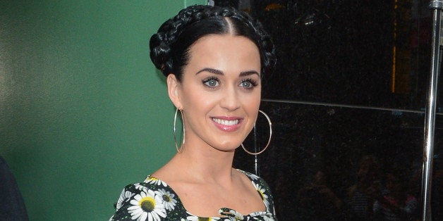 NEW YORK, NY - SEPTEMBER 06: Singer Katy Perry leaves the 'Good Morning America' taping at the ABC Times Square Studios on September 6, 2013 in New York City. (Photo by Ray Tamarra/Getty Images)