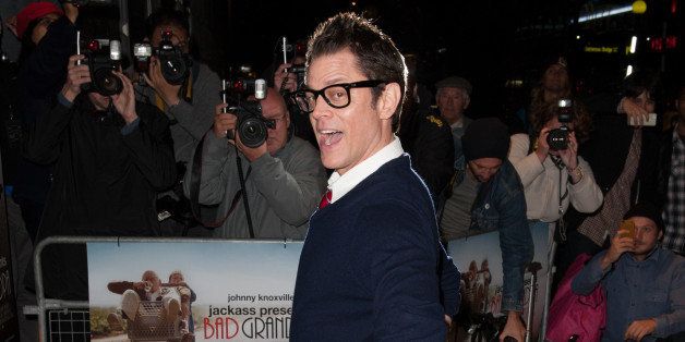 LONDON, UNITED KINGDOM - OCTOBER 09: Johnny Knoxville attends the gala screening of 'Jackass Presents Bad Grandpa' at Odeon Covent Garden on October 9, 2013 in London, England. (Photo by Simon Burchell/Getty Images)