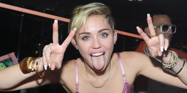 NEW YORK, NY - OCTOBER 08: Miley Cyrus attends Miley Cyrus' Official Album Release Party for 'Bangerz' at The General on Oct