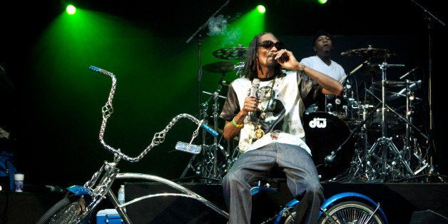 IRVINE, CA - OCTOBER 12: Snoop Lion performs at 'How The West Was Won' tour at Verizon Wireless Amphitheater on October 12,