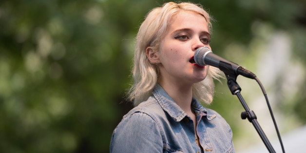 CHICAGO, IL - JULY 21: Sky Ferreira performs on stage on Day 3 of Pitchfork Music Festival 2013 at Union Park on July 21, 2013 in Chicago, Illinois. (Photo by Daniel Boczarski/Redferns via Getty Images)