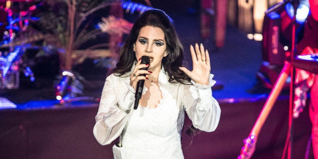 PARIS, FRANCE - APRIL 27: Lana del Rey performs at L'Olympia on April 27, 2013 in Paris, France. (Photo by David Wolff - Patr
