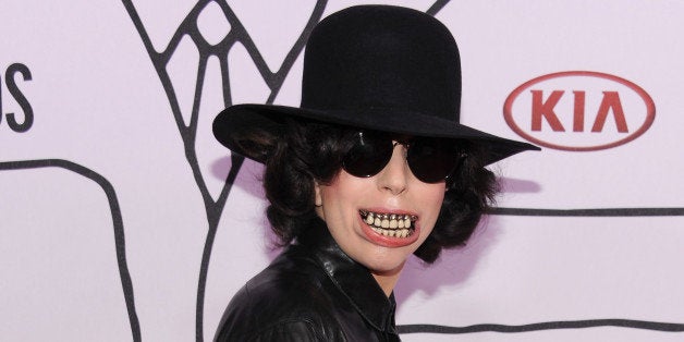 NEW YORK, NY - NOVEMBER 03: Lady Gaga attends the 2013 YouTube Music awards at Pier 36 on November 3, 2013 in New York City.